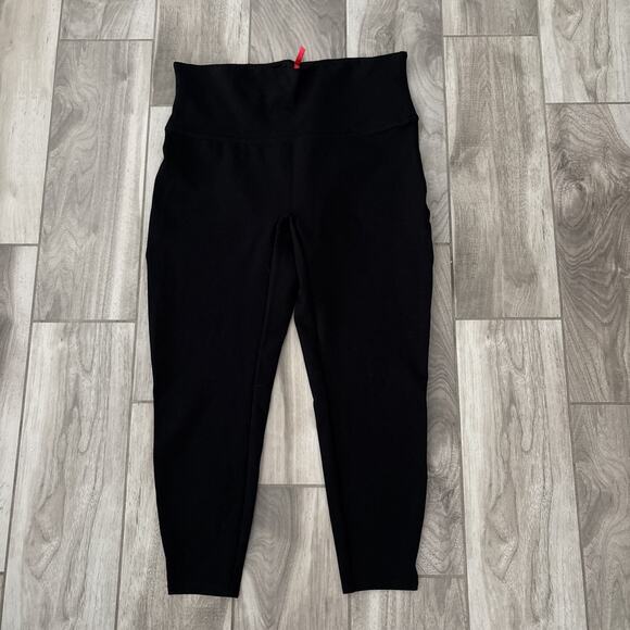 Spanx Ponte Ankle Leggings Womens 2X Black Stretch Skinny Leg High Waist 26” In - Picture 2 of 9